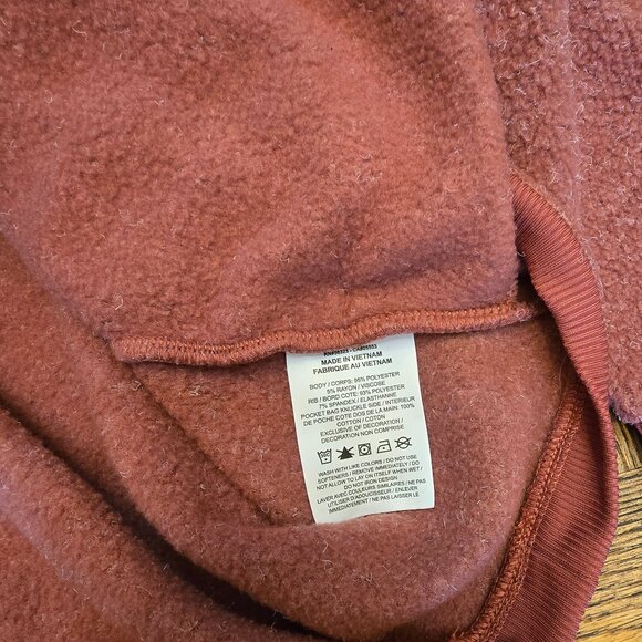 NIKE Therma-FIT Mauve Cowl Neck Fleece Pullover Size Medium - Picture 6 of 9